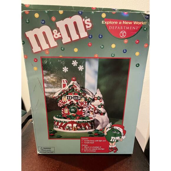 Department 56 M&M Candy House Lighted House (NO Candy Bowl), Village accessory - Picture 1 of 5